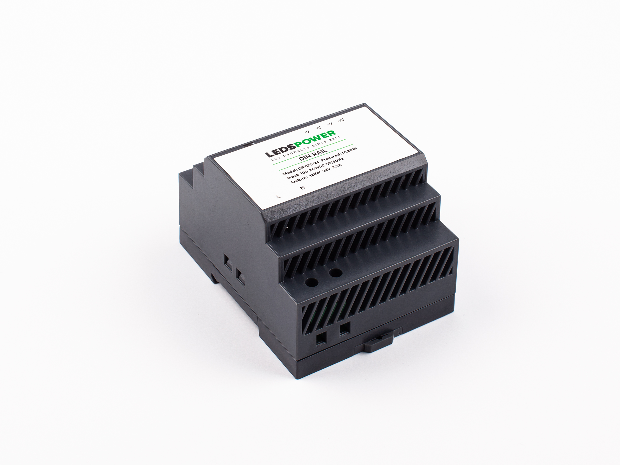 Монтаж: Блок питания 120Вт 24В, серия DIN RAIL