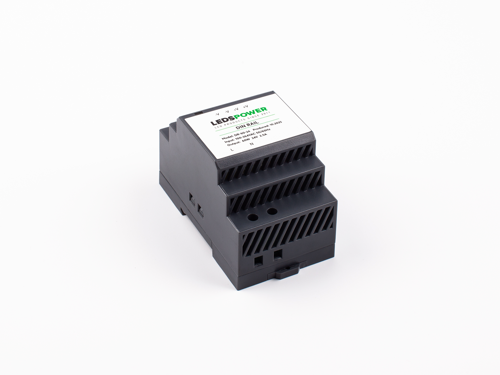 Монтаж: Блок питания 60Вт 24В, серия DIN RAIL