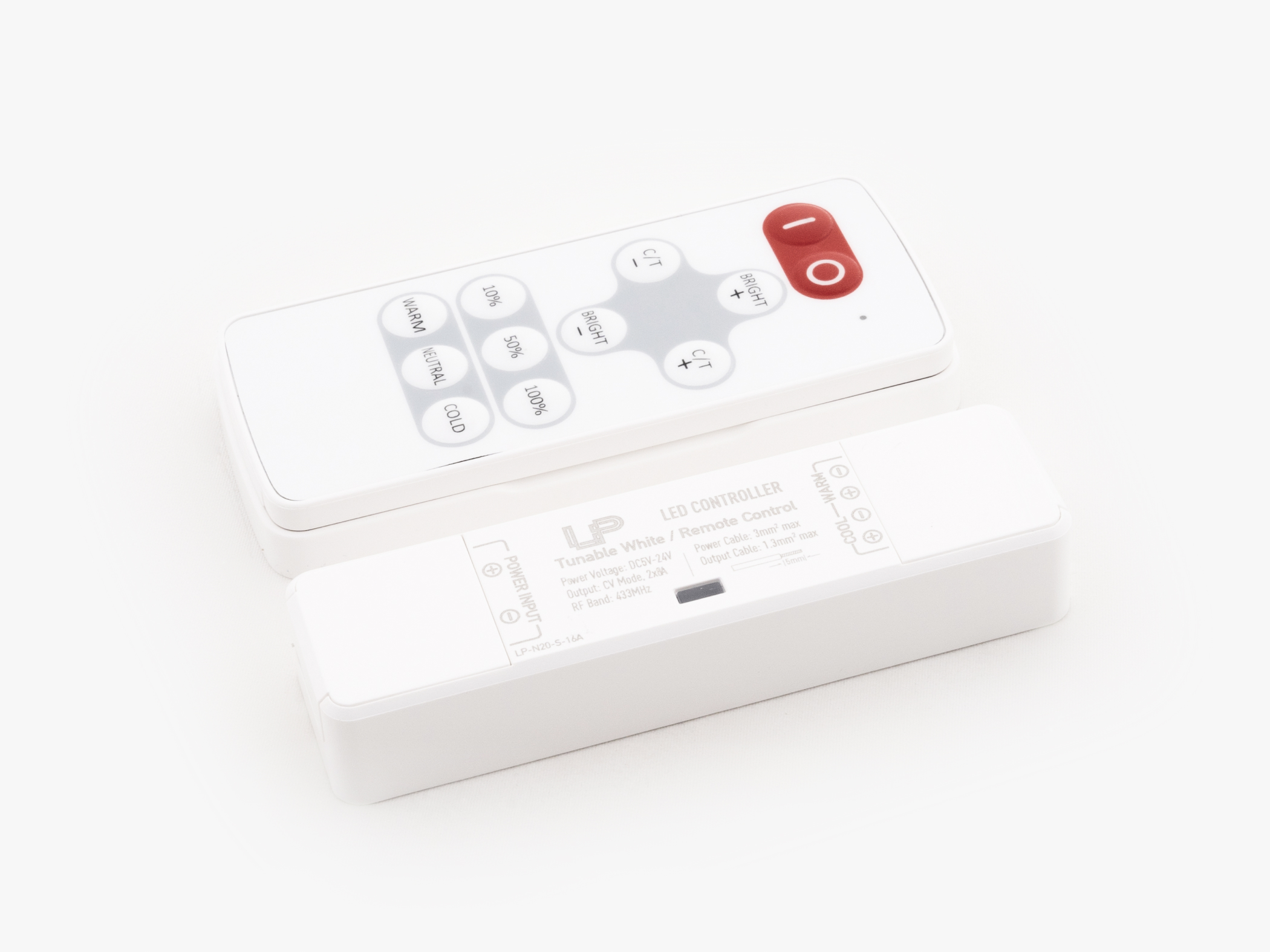 Монтаж: Контроллер CCT N20-S Nano RF 16A (Одноцветная лента)