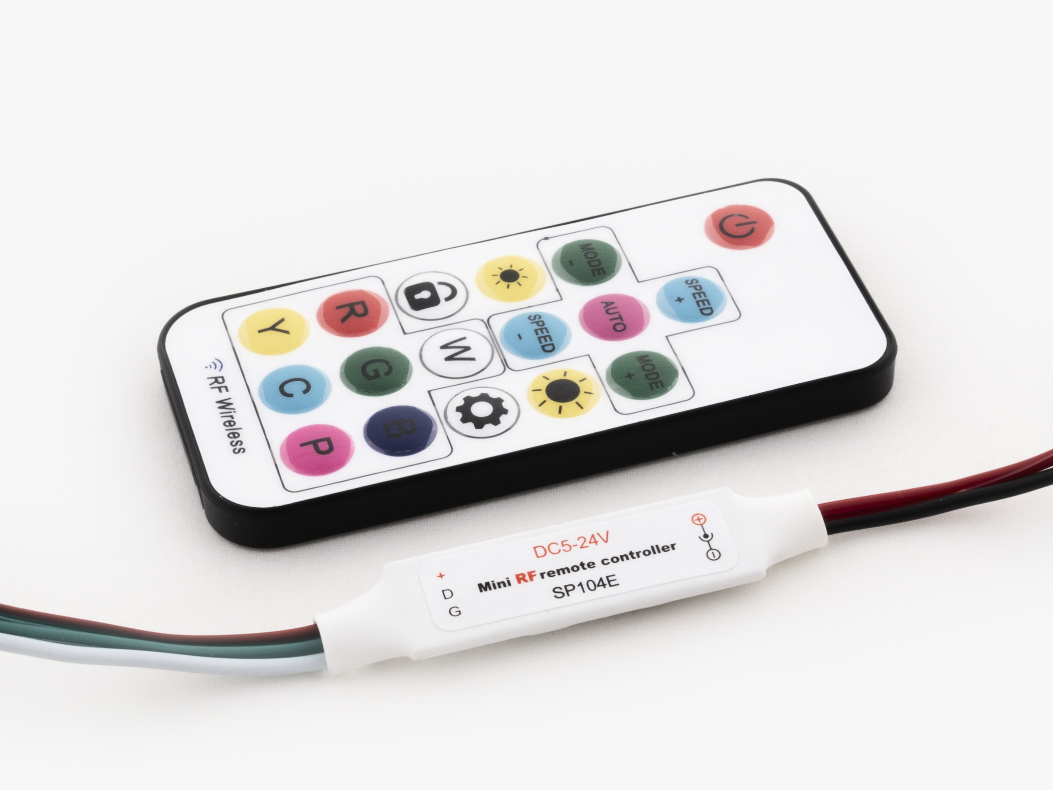 Монтаж: Контроллер Magic WHITE Mini RF 6A 17кн (Одноцветная лента)
