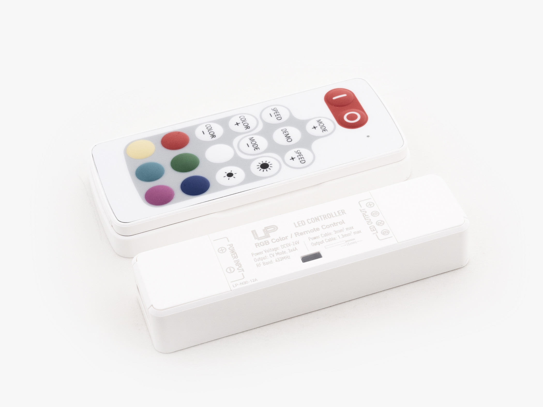 Монтаж: Контроллер RGB N30 Nano RF 12A (Одноцветная лента)