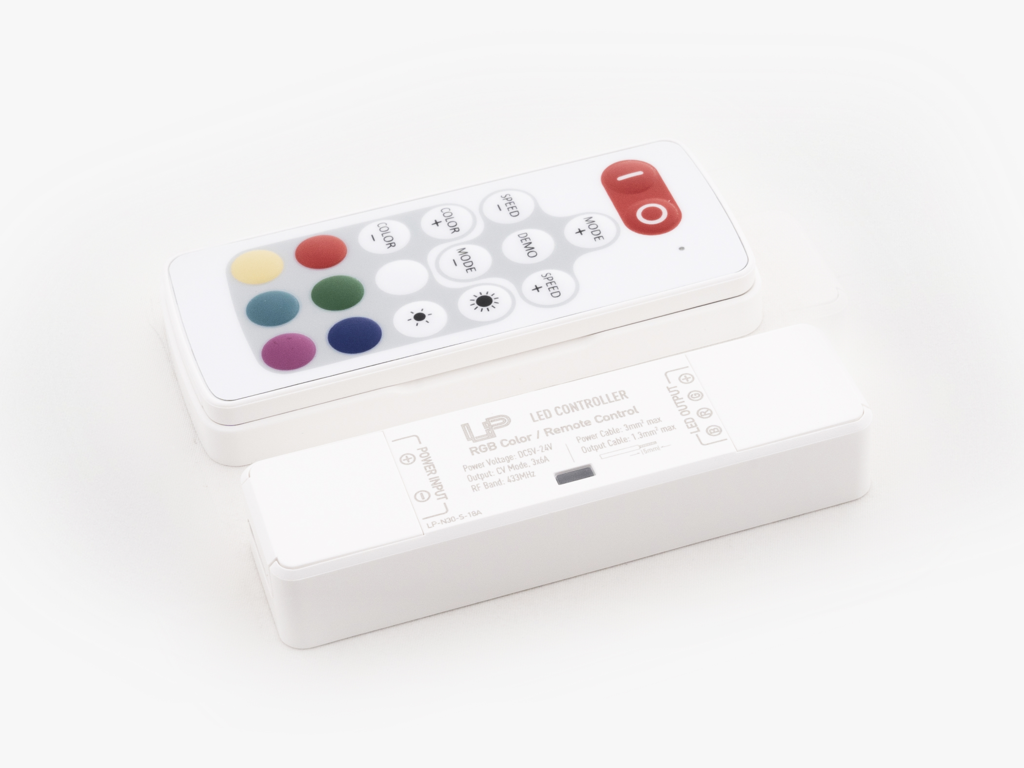 Монтаж: Контроллер RGB N30-S Nano RF 18A (RGB)