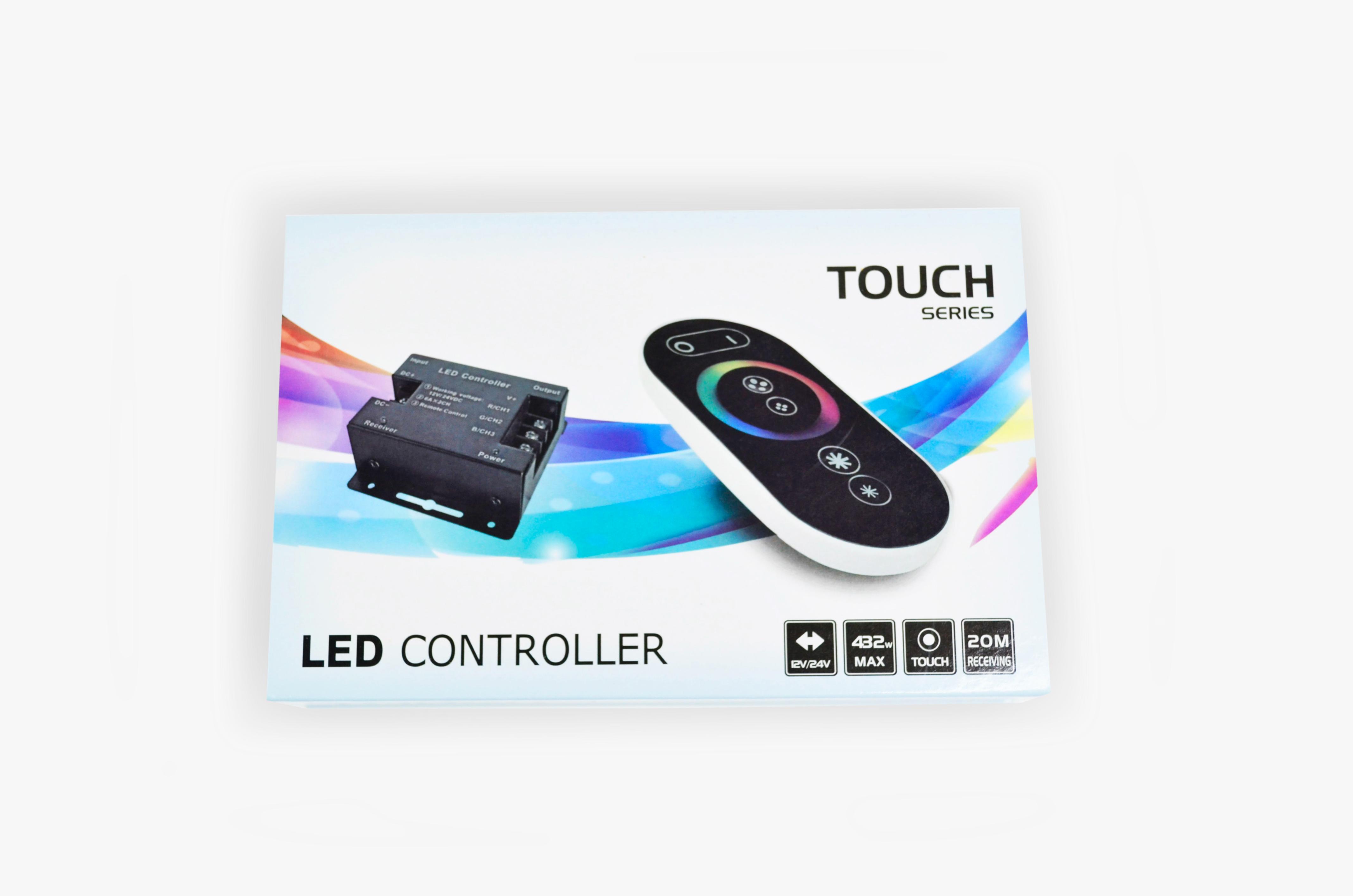 Монтаж: Контроллер RGB TH05 сенсорный ПДУ 18А