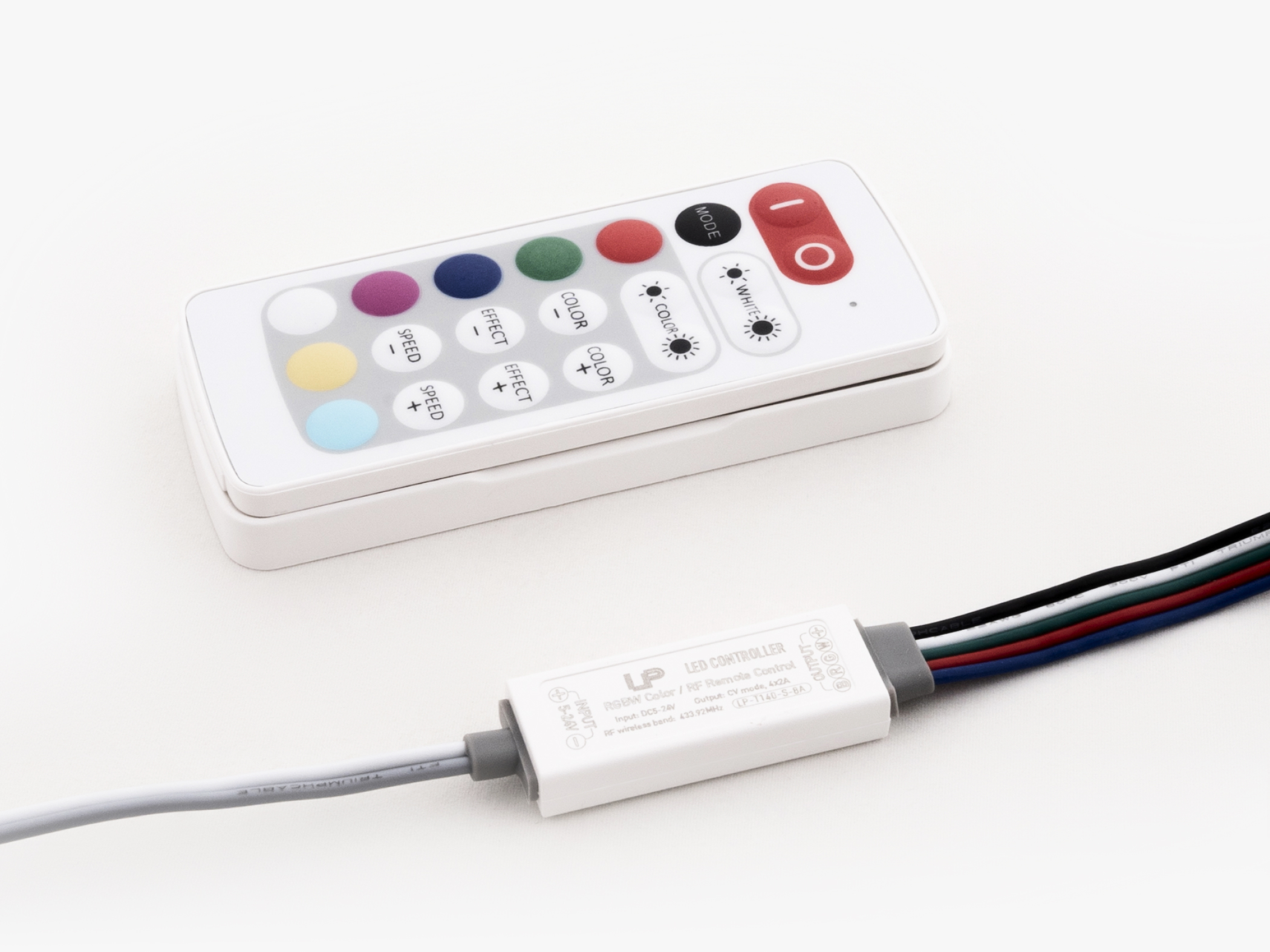Монтаж: Контроллер RGB+W T140 Mini 8A (RGB + одноцветная)