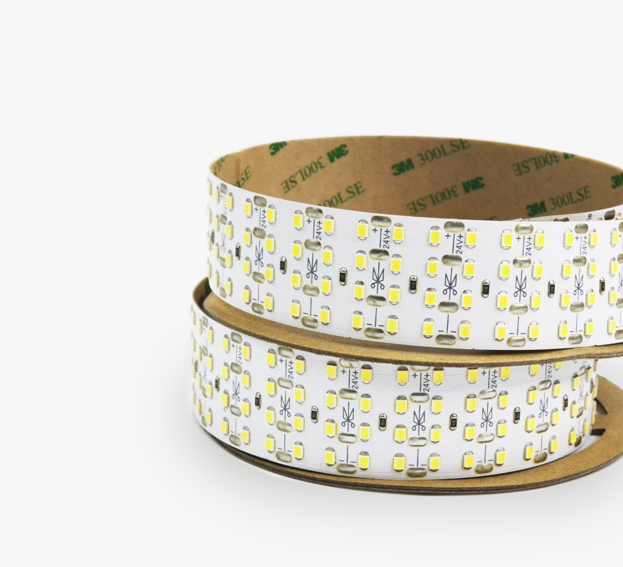 Светодиодная лента LEDS POWER четырехрядная 2835 448/м (44Вт/м) 24В теплая, серия ПРО150 (теплая)