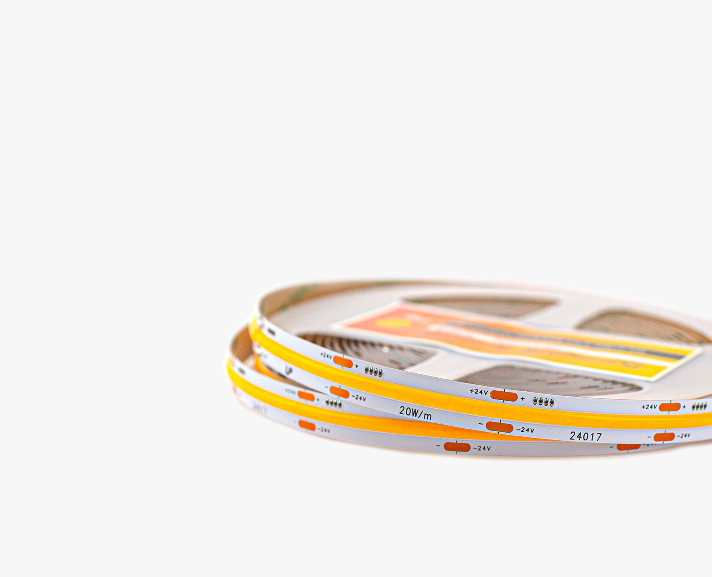 Монтаж: Светодиодная лента LEDS POWER COB 546/м (20Вт/м) 24В теплая (теплая)