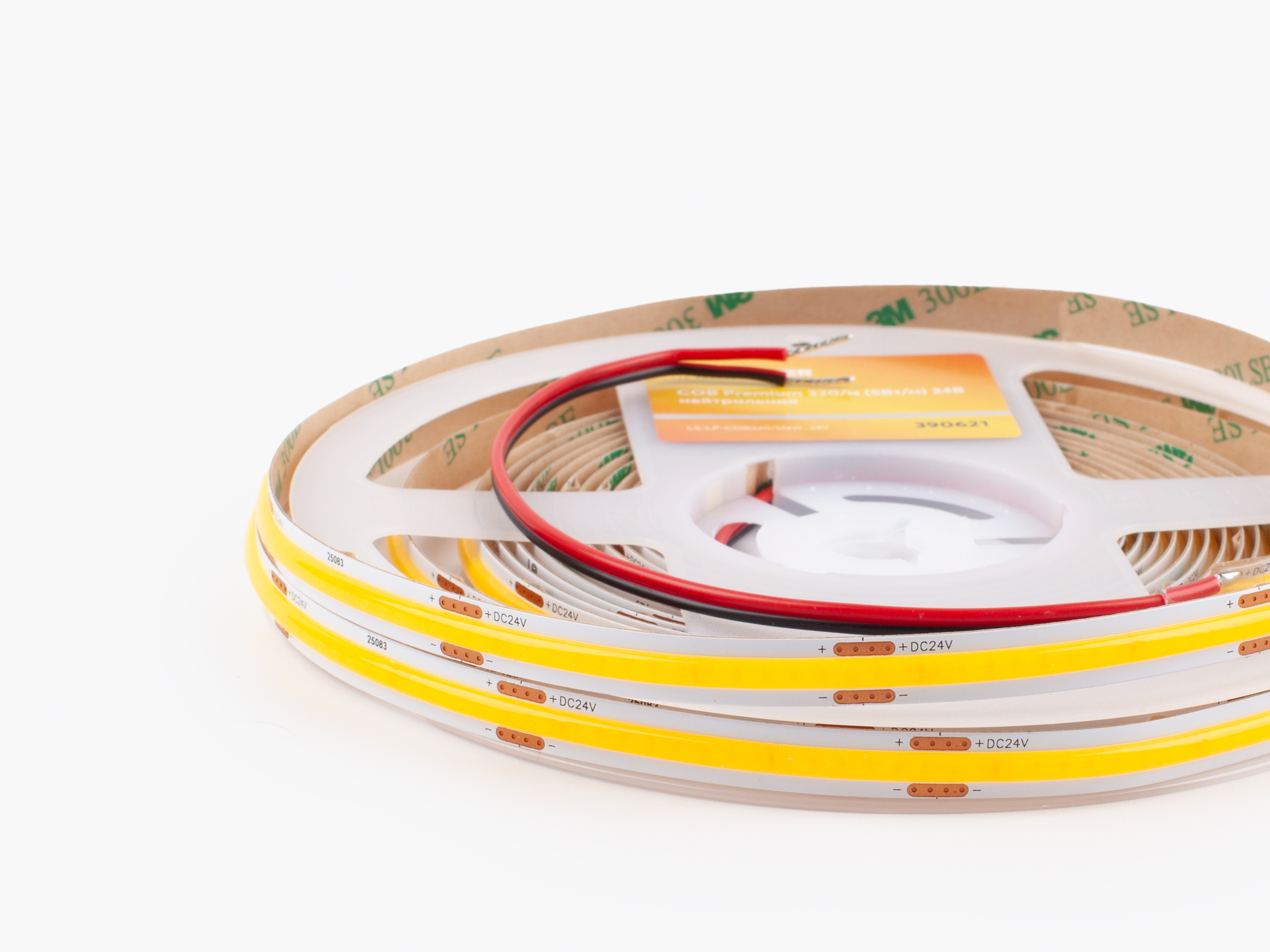Монтаж: Светодиодная лента LEDS POWER COB Premium 320/м (5Вт/м) 24В нейтральная (Нейтральная)
