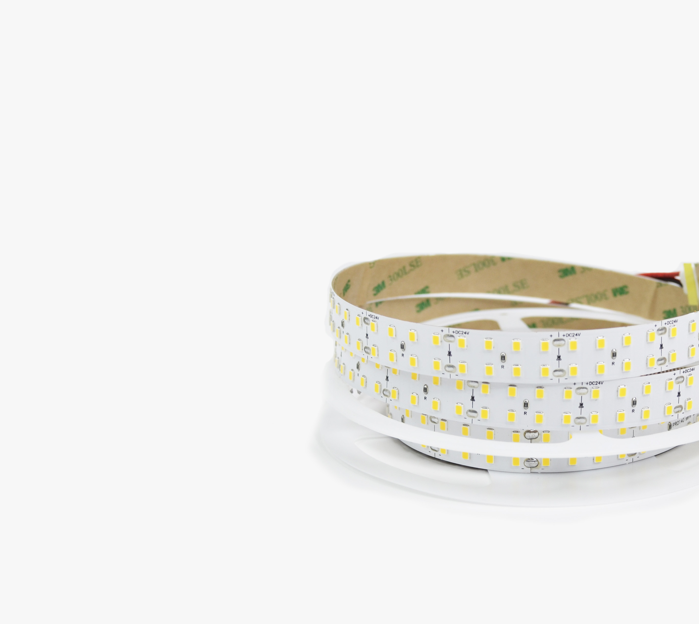 Светодиодная лента LEDS POWER двухрядная 2835 240/м (22Вт/м) 24В холодная, серия ПРО140 (Холодная)