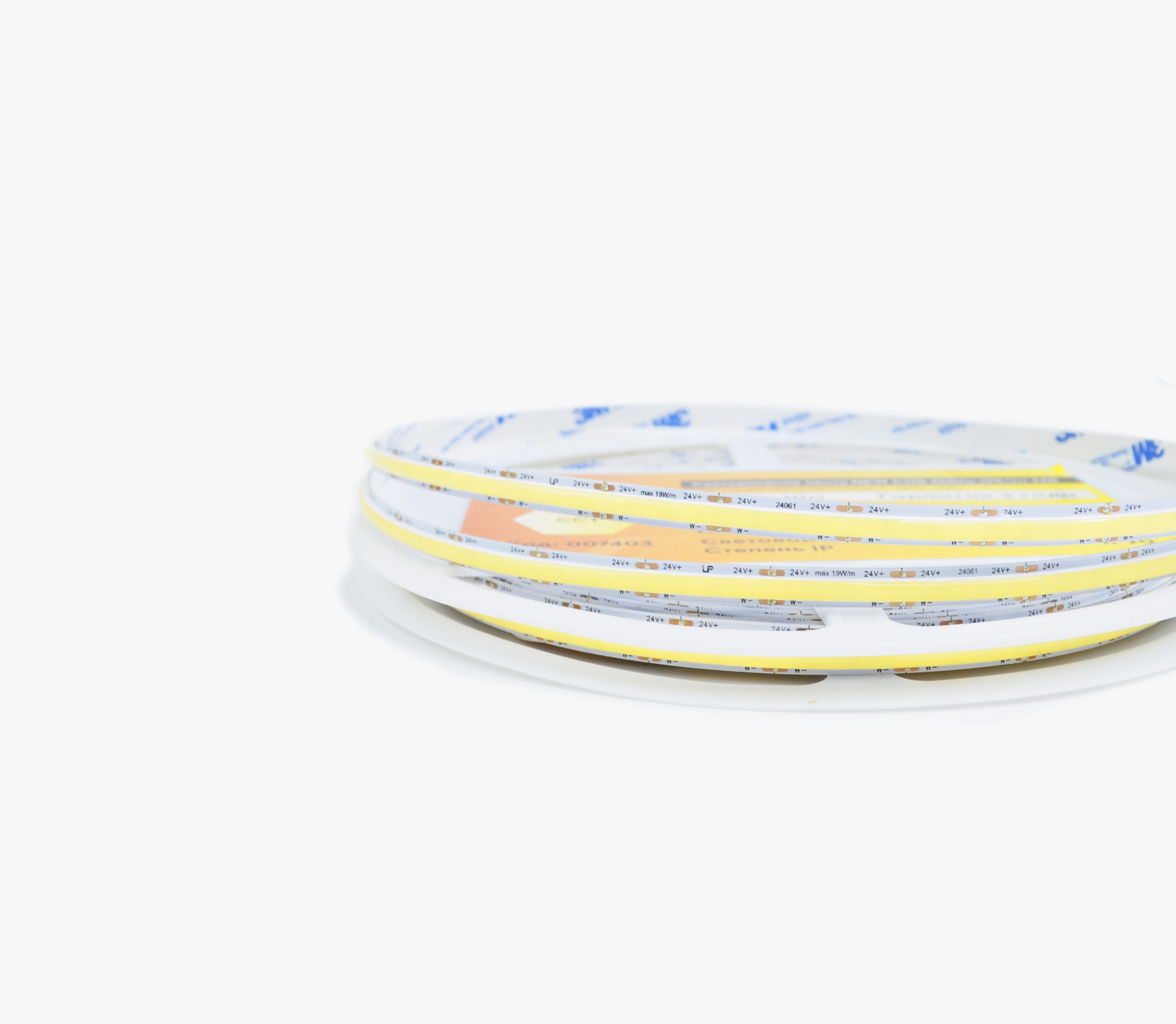Монтаж: Светодиодная лента LEDS POWER NEW COB 560/м (max 19Вт/м) 24В Ra90 CCT 10м/кат (Микс)