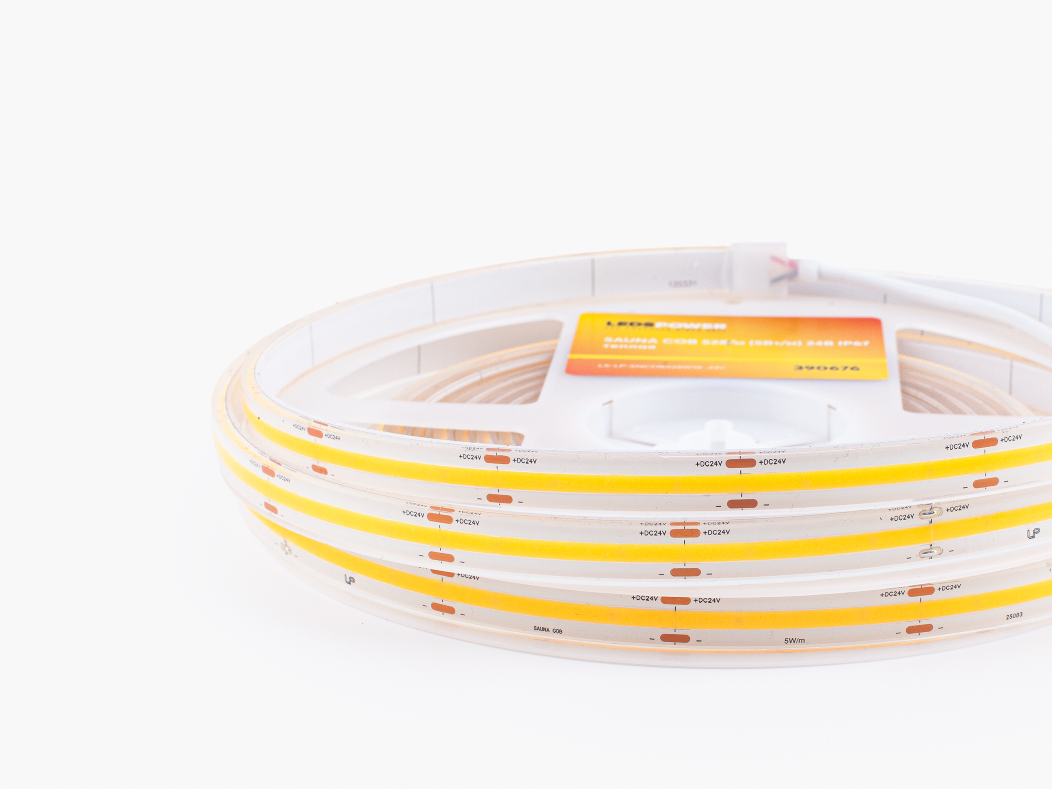 Монтаж: Светодиодная лента LEDS POWER SAUNA COB 528/м (5Вт/м) 24В IP67 теплая (Теплая)