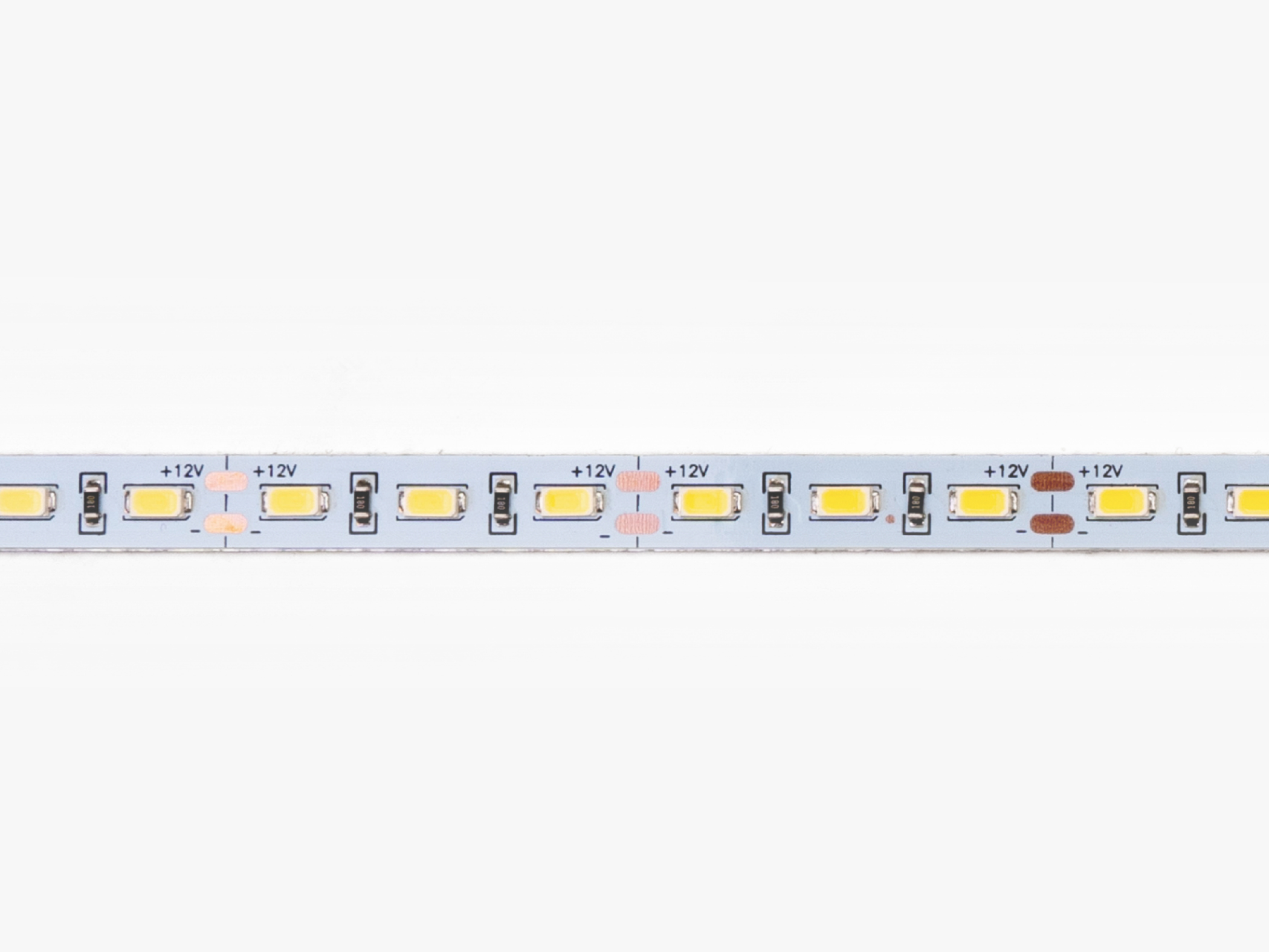 Монтаж: Светодиодная линейка 1м SMD5730 72шт (3М скотч) 45-50Lm/LED (теплая)
