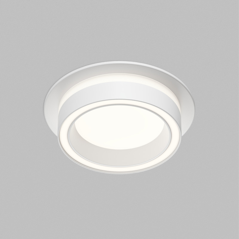 Точечный встраиваемый светильник GLOW DK-DH2010-WH