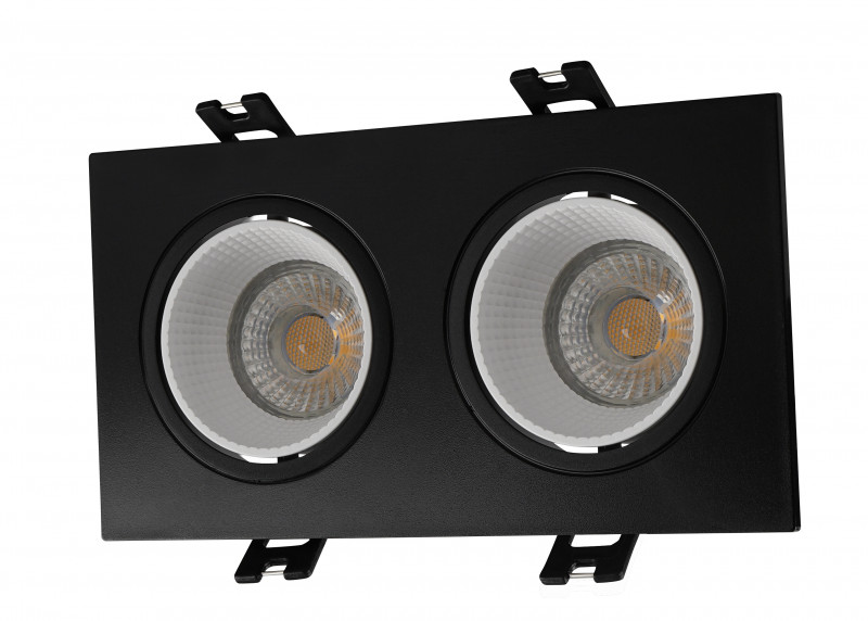 Точечный встраиваемый светильник Denkirs DK3072-BK+WH