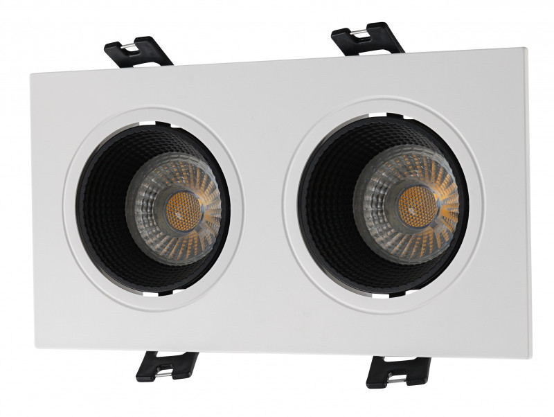 Точечный встраиваемый светильник Denkirs DK3072-WH+BK