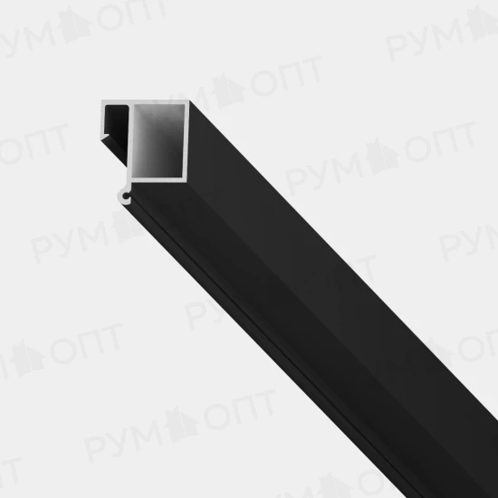 Профиль LumFer BT (брус теневой) черный, 2м