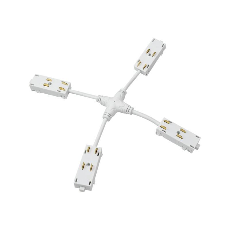 Гибкий Х-коннектор трека SMART Denkirs TR2116-WH